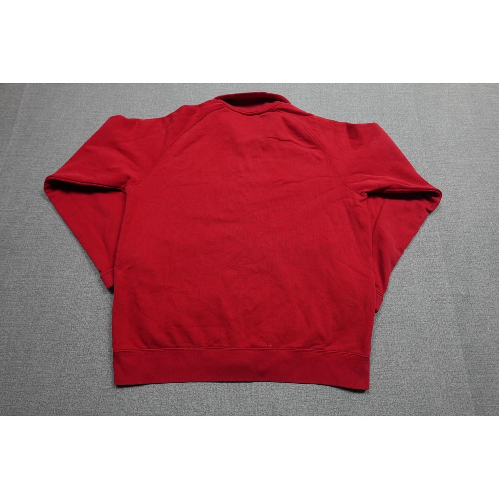 Vintage Polo Jeans Co Ralph Lauren Sweatshirt Mens XL Red Full Zip Fleece Logo - Picture 4 of 9